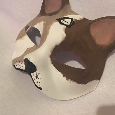 Handmade therian and quadrobics mask